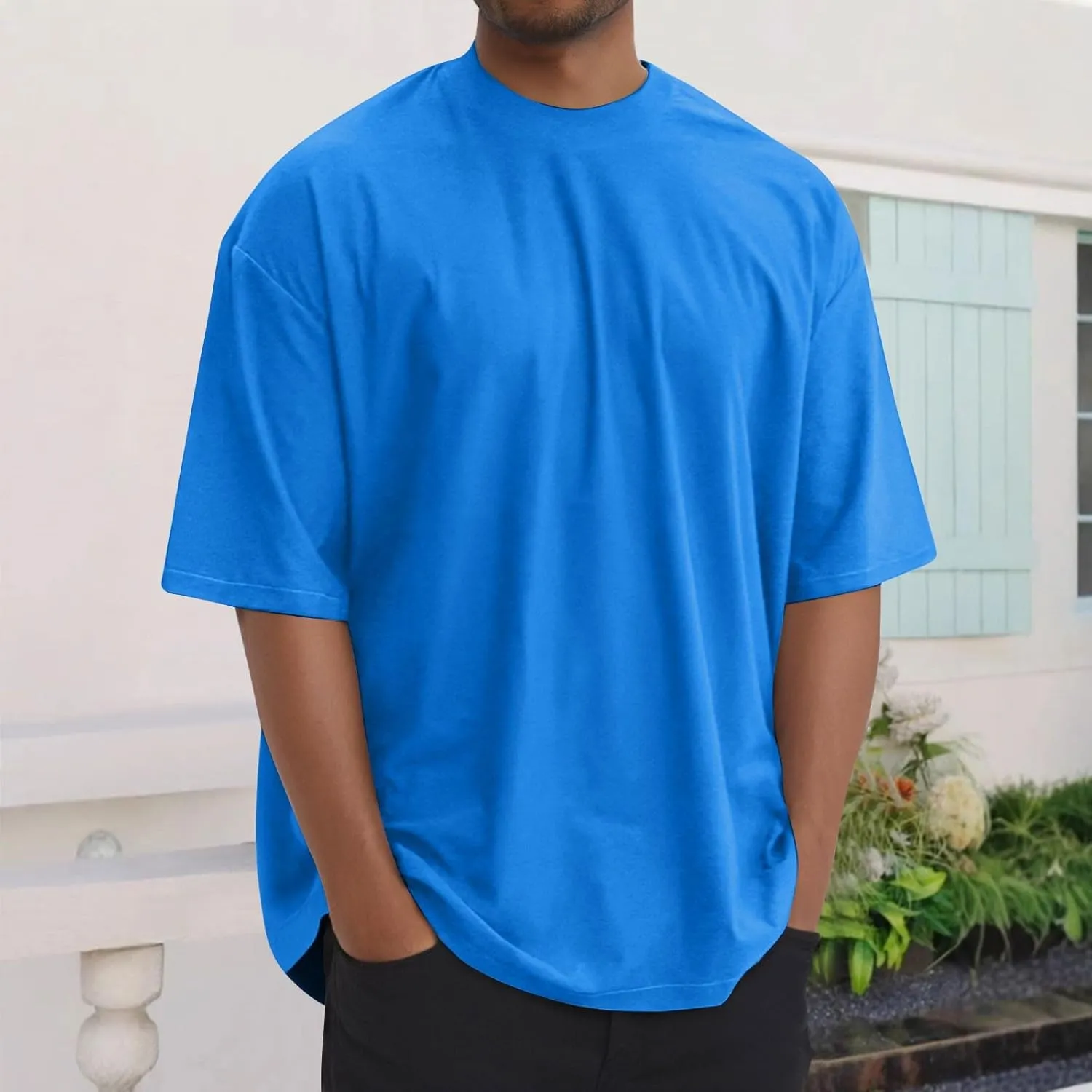 T Shirts for Man Short Sleeve Crew Neck T-Shirts Summer Casual Cotton Cooling Men's Tee Shirt True Classic Tees