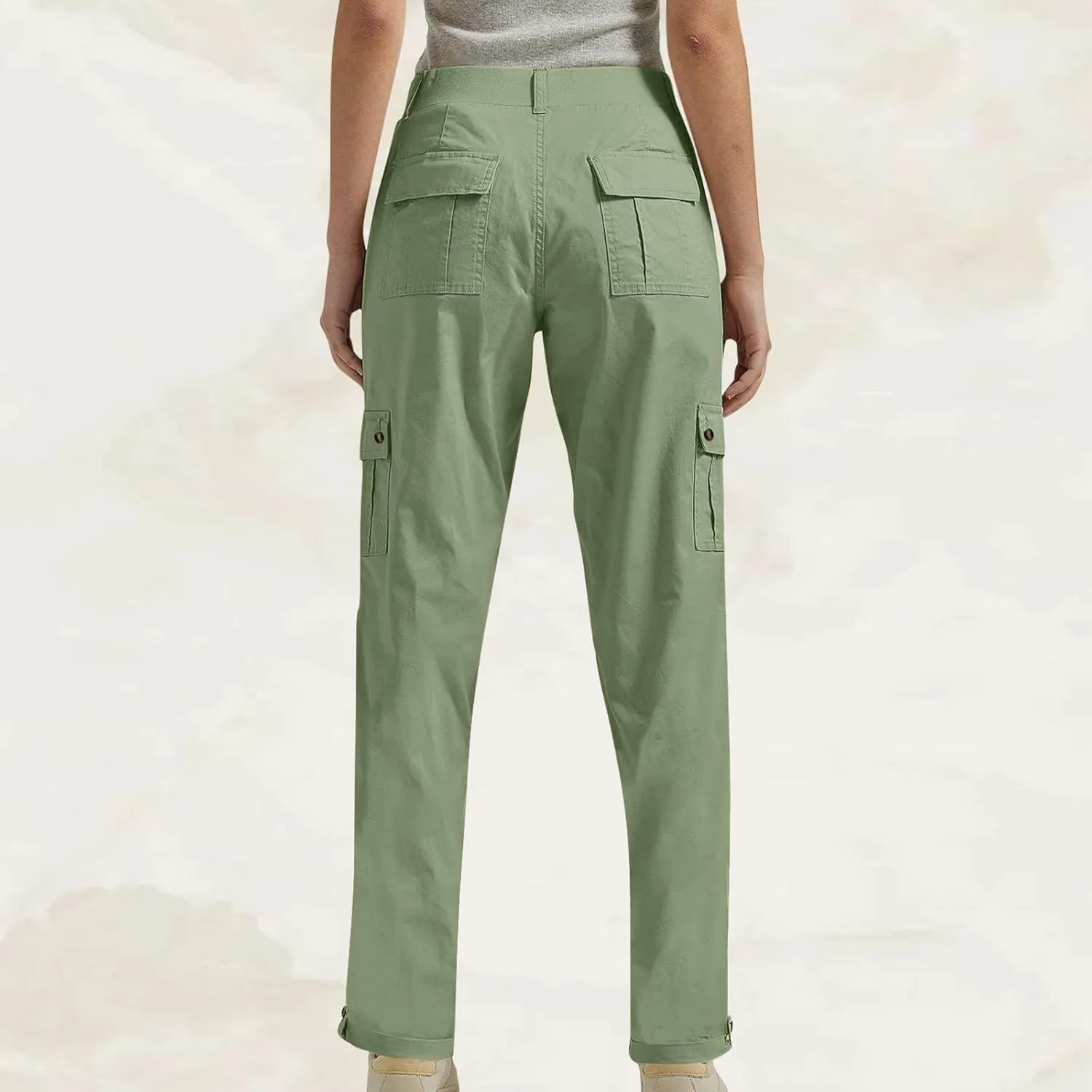 TANGNADE Women's Casual Cargo Pants Stretch Bootcut Dress Pants Work Business Office Pants Trousers Ladies Slacks