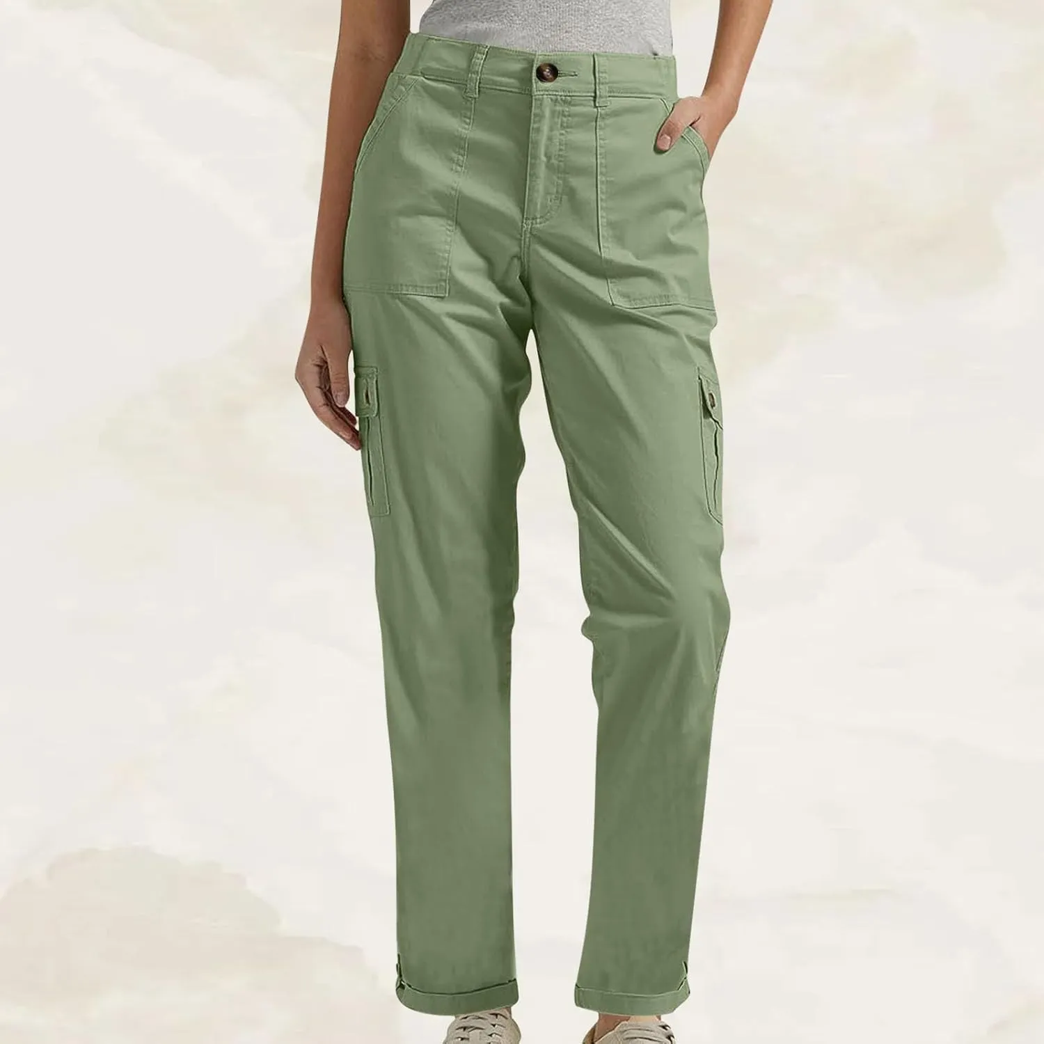 TANGNADE Women's Casual Cargo Pants Stretch Bootcut Dress Pants Work Business Office Pants Trousers Ladies Slacks