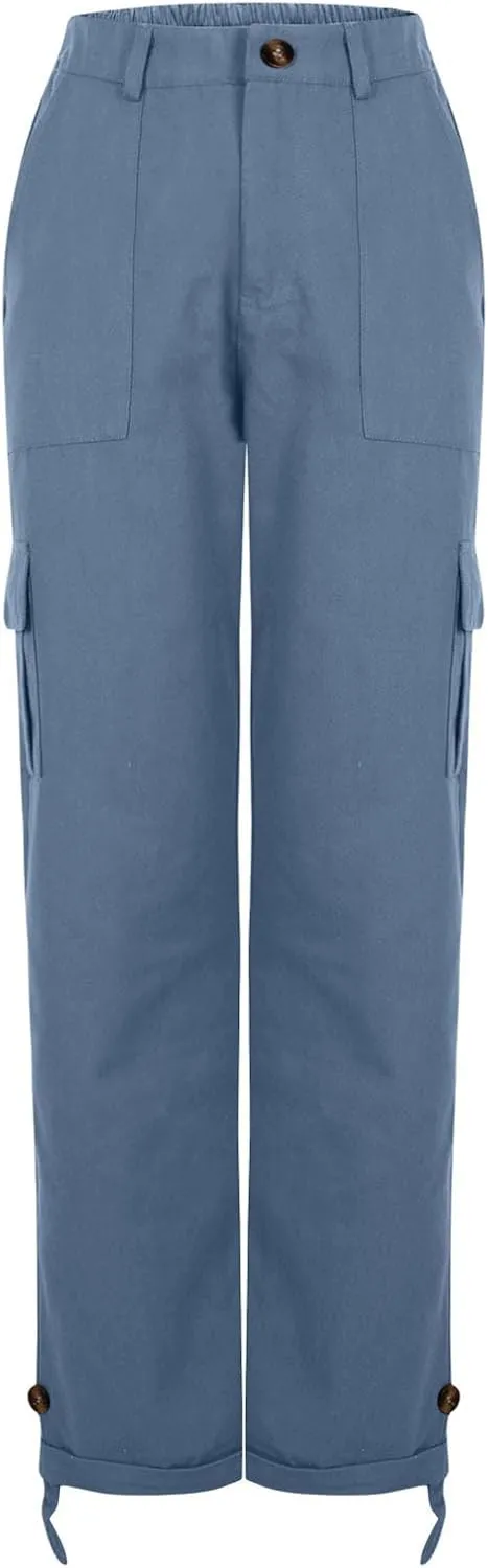 TANGNADE Women's Casual Cargo Pants Stretch Bootcut Dress Pants Work Business Office Pants Trousers Ladies Slacks