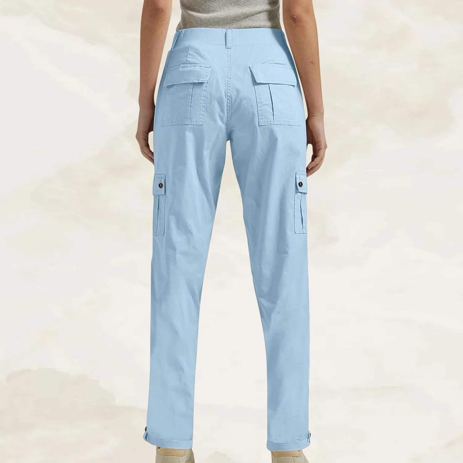 TANGNADE Women's Casual Cargo Pants Stretch Bootcut Dress Pants Work Business Office Pants Trousers Ladies Slacks