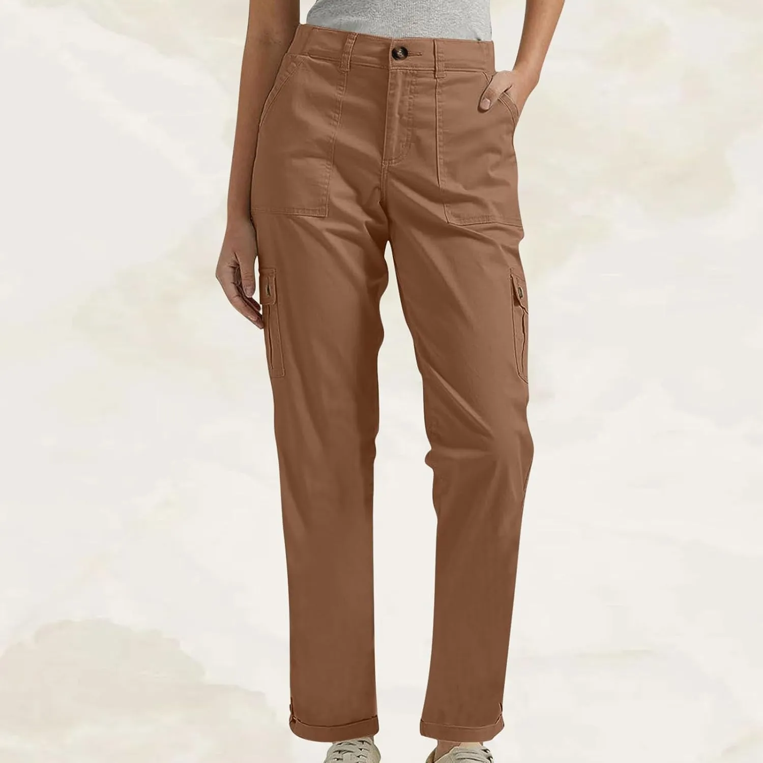 TANGNADE Women's Casual Cargo Pants Stretch Bootcut Dress Pants Work Business Office Pants Trousers Ladies Slacks