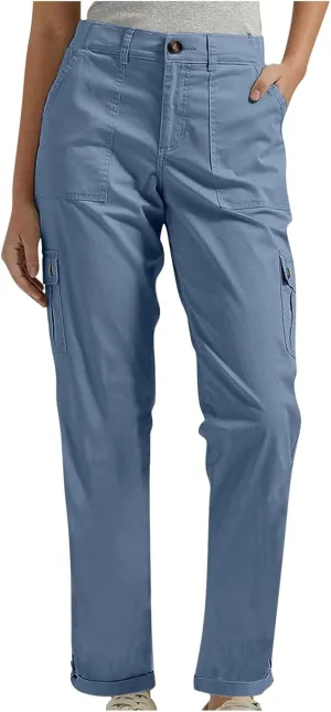 TANGNADE Women's Casual Cargo Pants Stretch Bootcut Dress Pants Work Business Office Pants Trousers Ladies Slacks