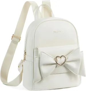 Telena Small Backpack Purse for Women Girls Cute Mini Leather Backpack Travel Shoulder Bags