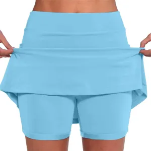 Tennis Skirts for Women Plus Size 3X Womens Long Athletic Shorts Loose fit Tennis Skirt Long Inseam