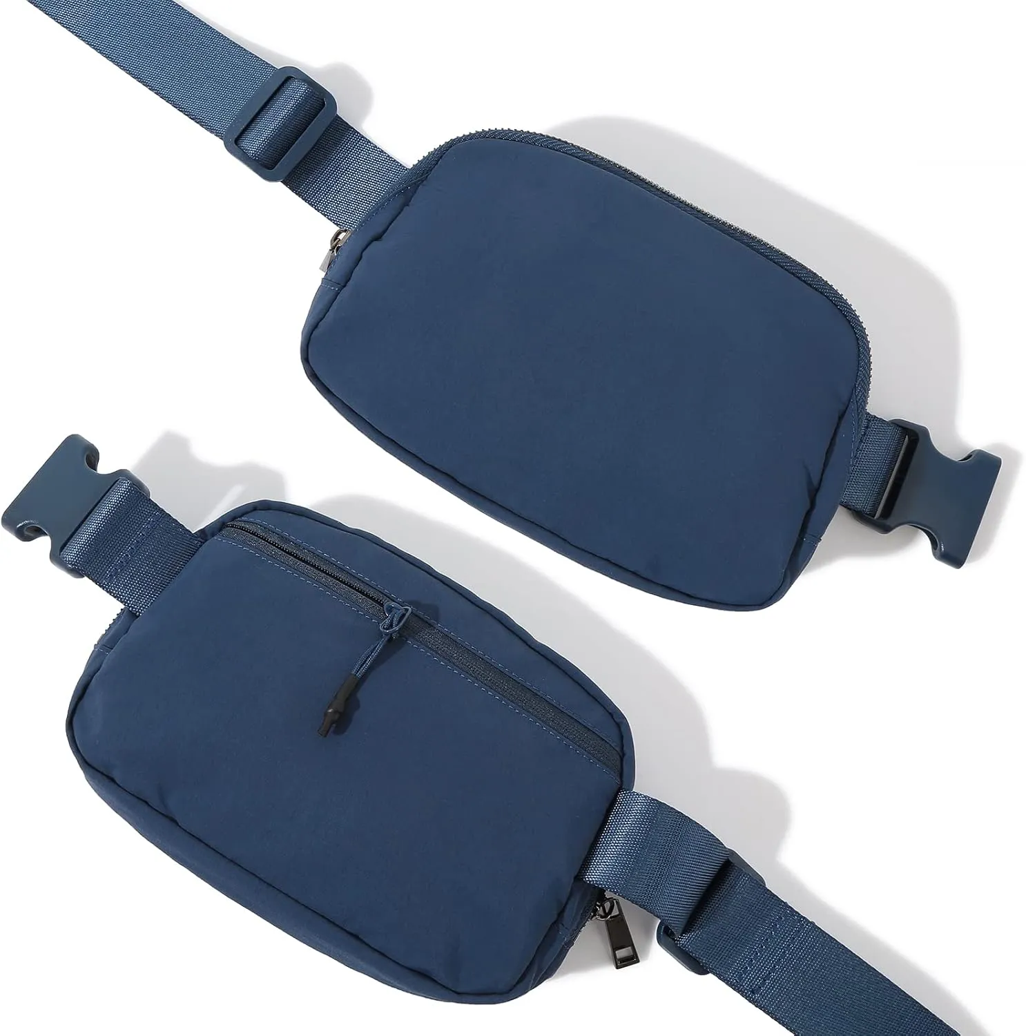 TOBVZOO Belt Bag Fanny Pack Crossbody Bags for Women Men, Everywhere Belt Bags with Adjustable Strap, Unisex Mini Fashion Waist Packs (Blue)