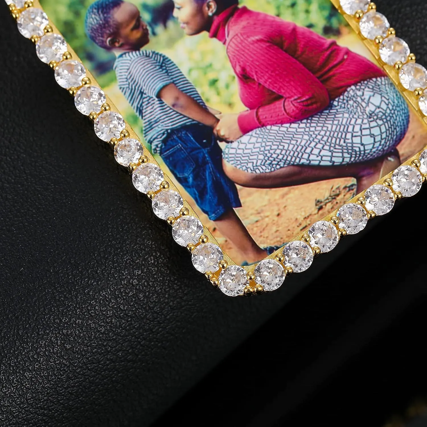 TUHE Personalized Picture Pendant Necklace Custom Pendant Necklace Customized Memory Photo Pendants Picture Chains For Men Women