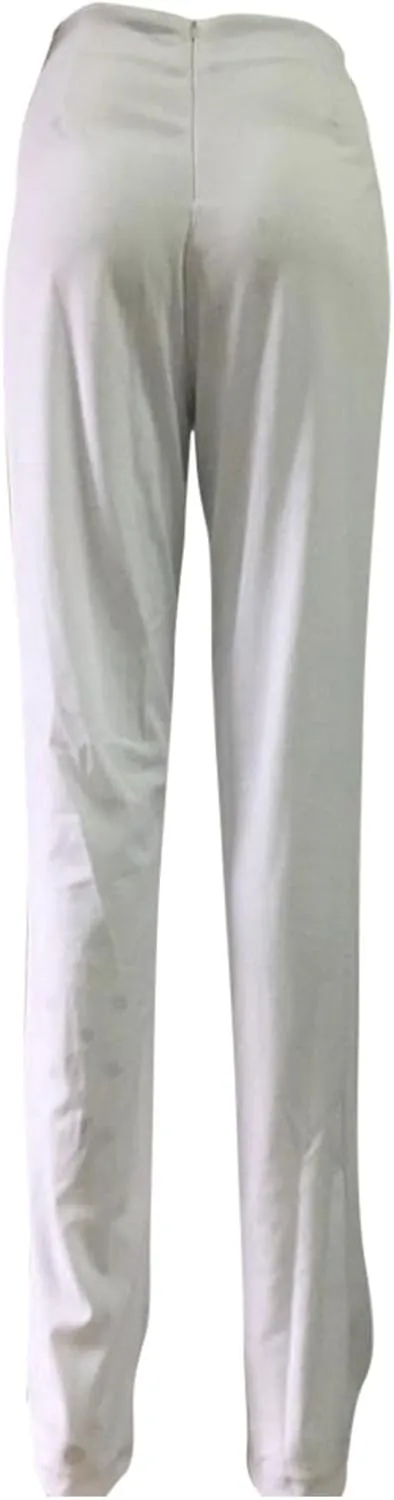 Uillui Dress Pants for Women Business Casual Straight Leg Trouser Dressy High Waist Button Wide Leg Bootleg Pant Work Slacks