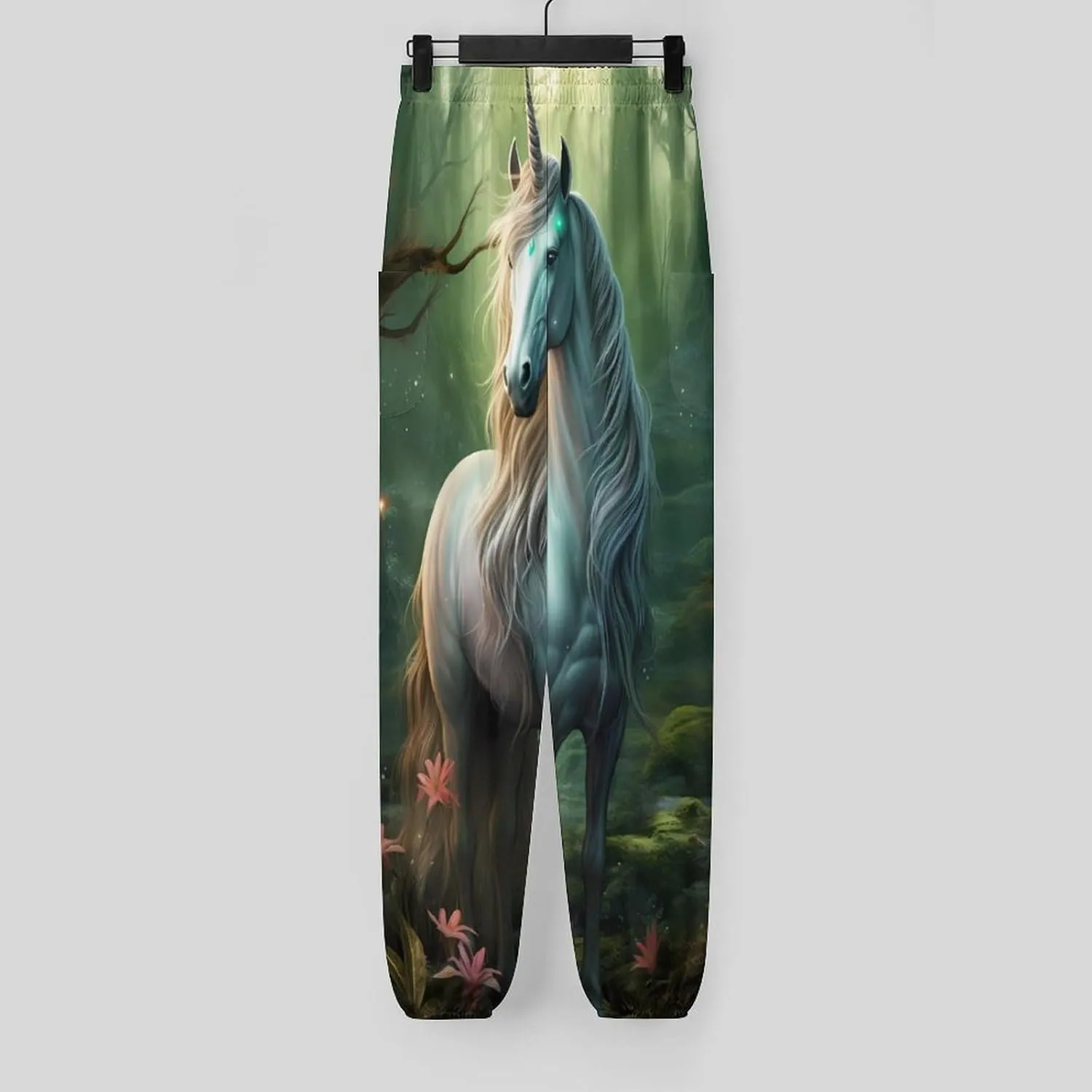 Unicorn Women's Harem Pants Lightweight Yoga Pants Beach Pants Dance Trousers with Pockets