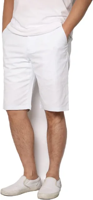 URBANJ Men's Slim-Fit 10.5" Inseam Lightweight Comfort Stretch Chino Shorts