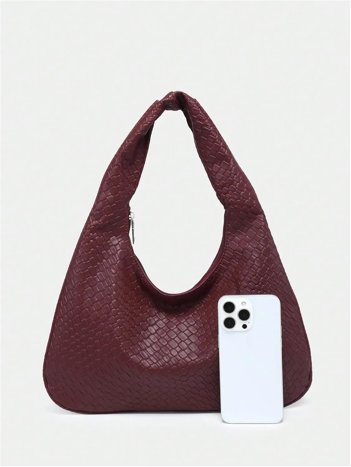 Verdusa Women's Woven Leather Hobo Shoulder Bags Top Handle Braided Underarm Purse