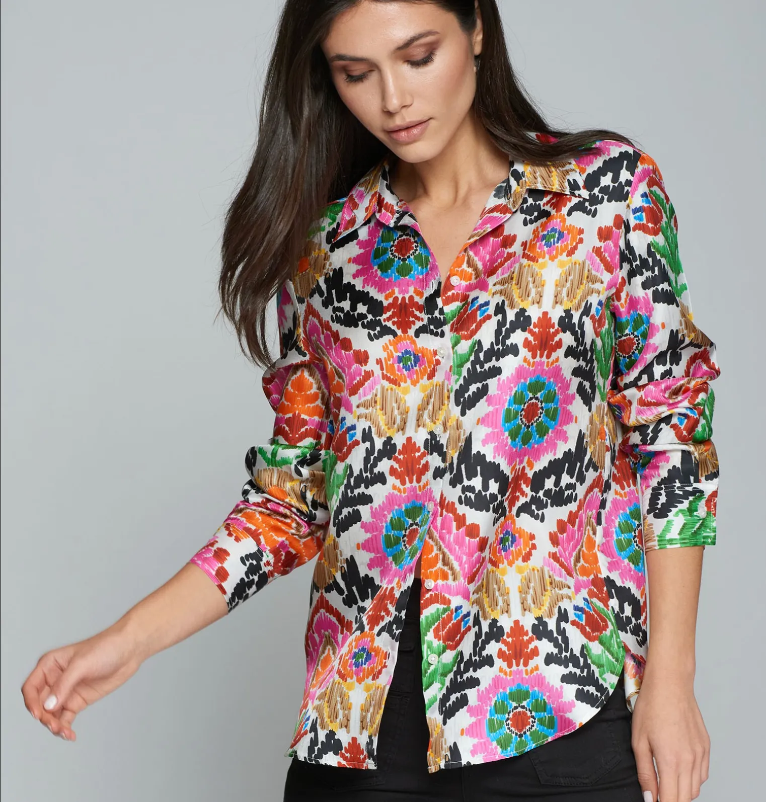Vilagallo Blouse Gaby Suzany Silk Multicolor