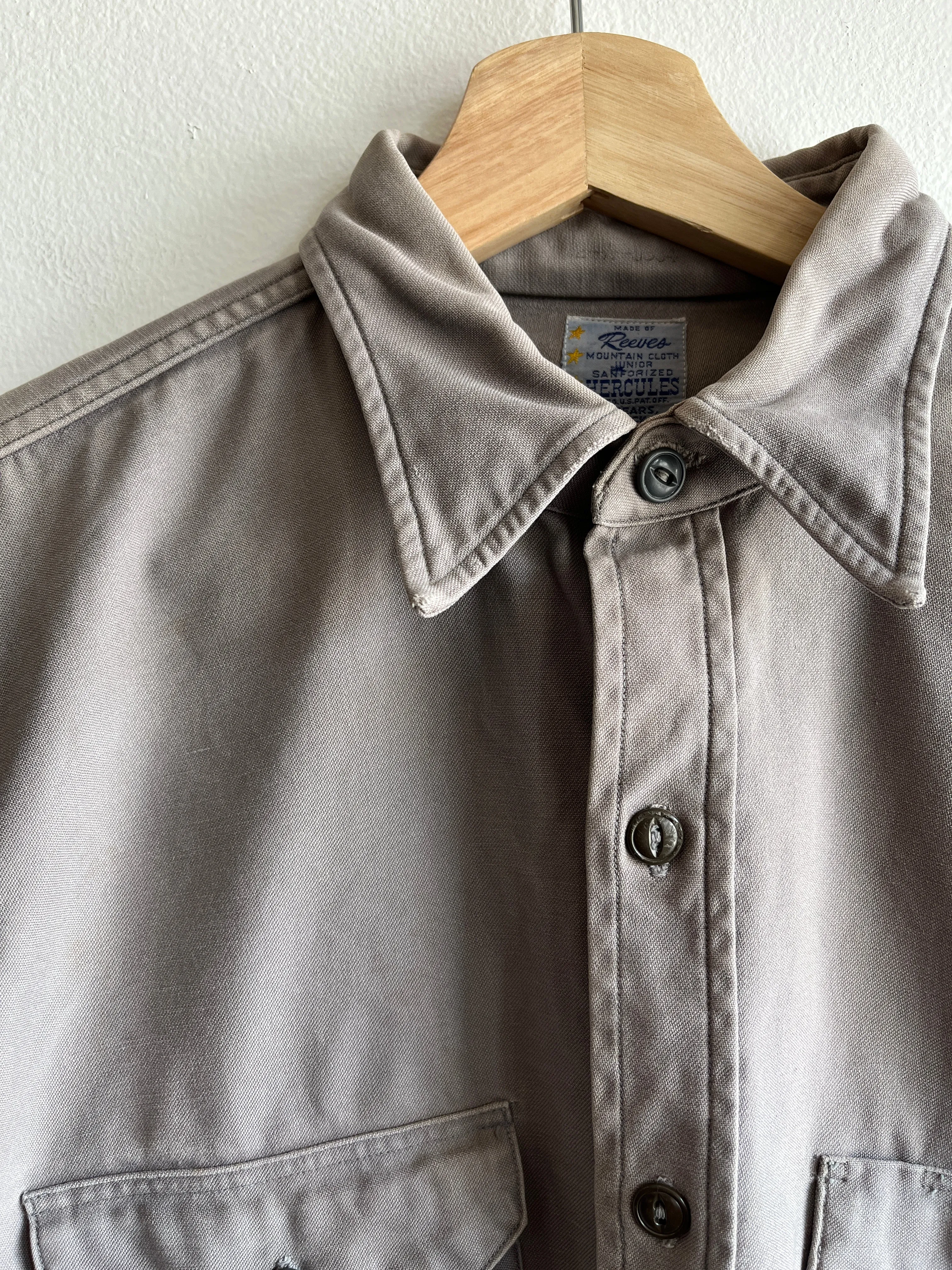 Vintage 1950s Hercules Mountain Cloth Work Shirt
