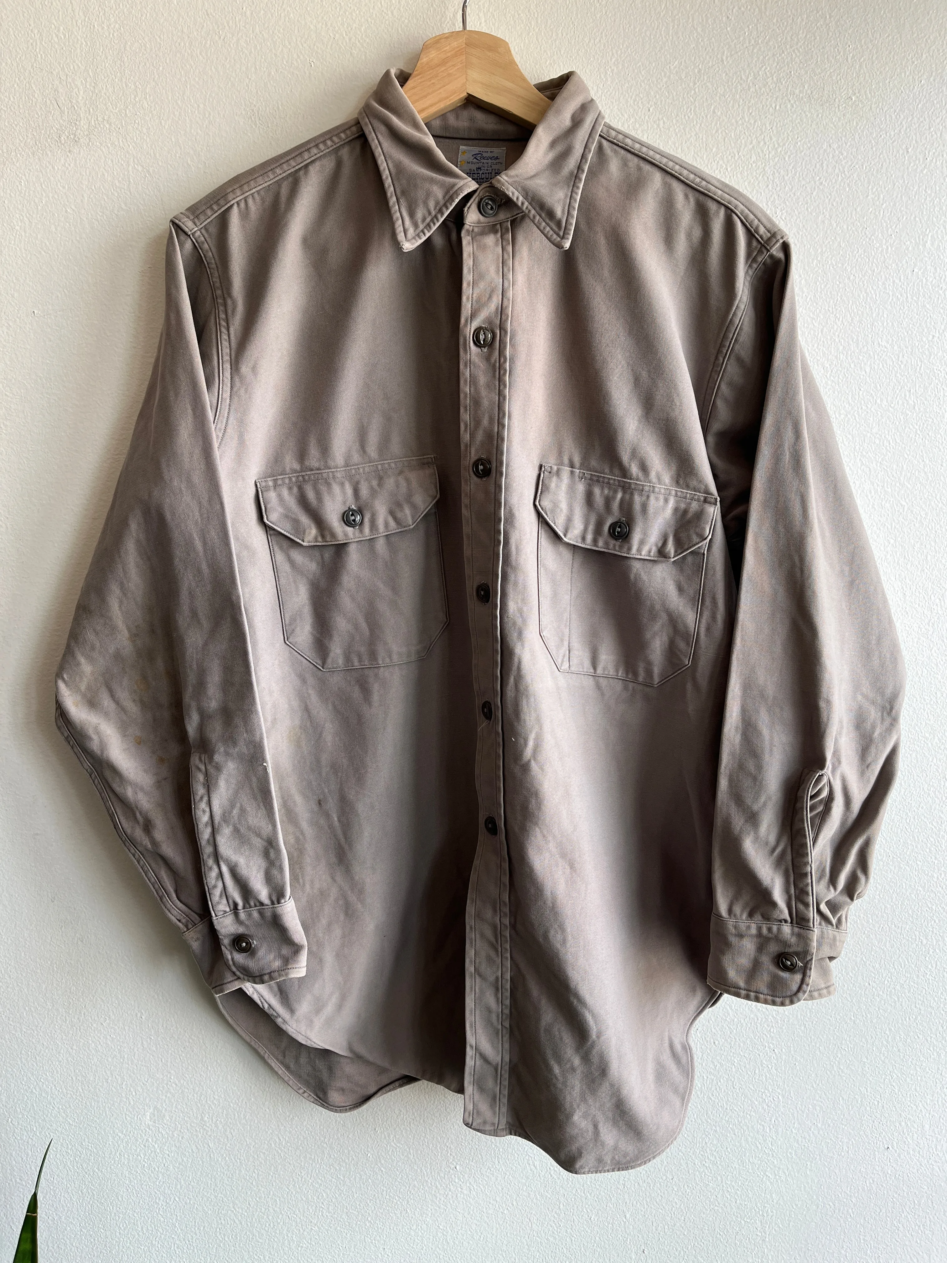 Vintage 1950s Hercules Mountain Cloth Work Shirt