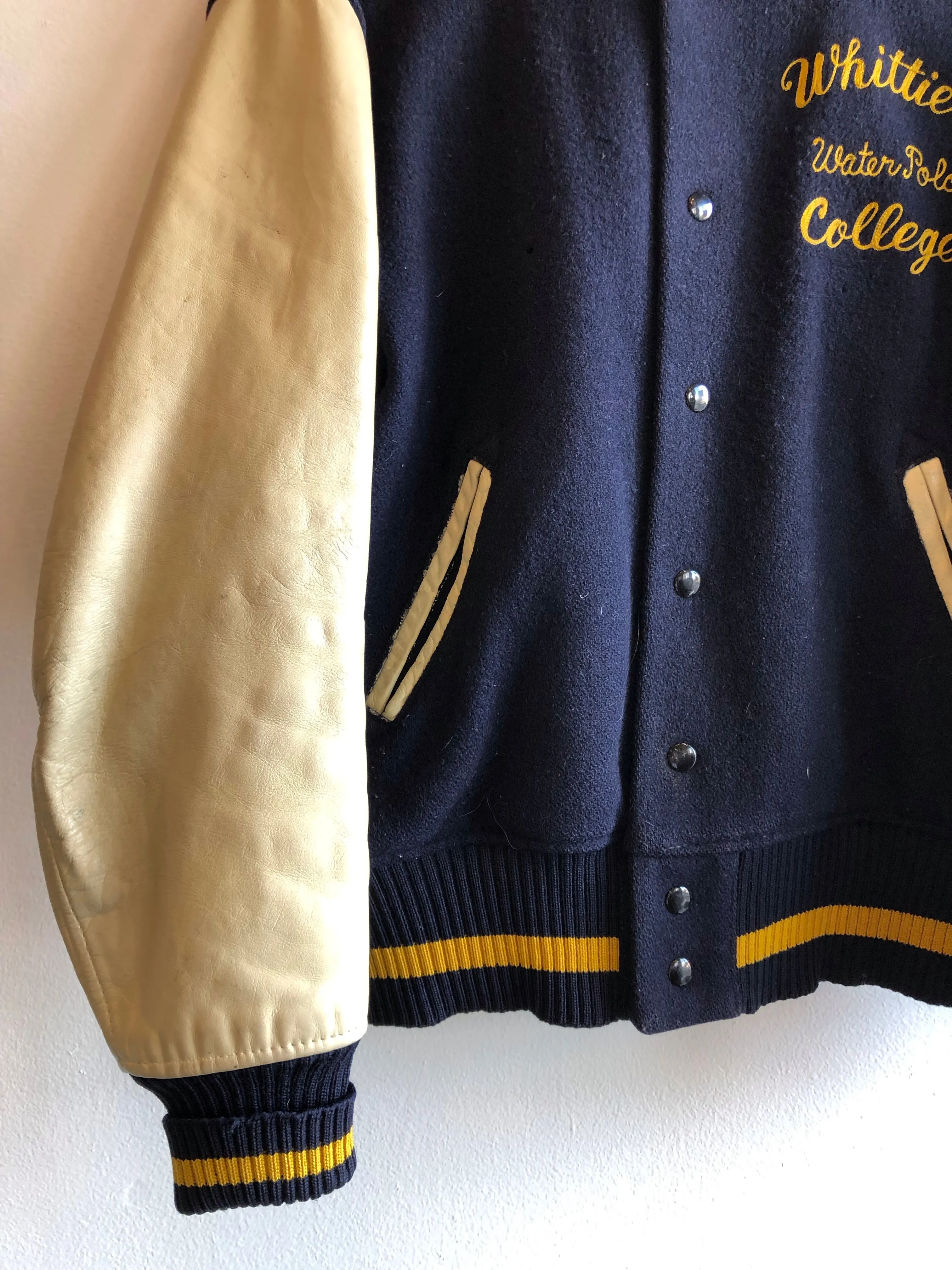 Vintage 1950s Whittier College Letterman Jacket
