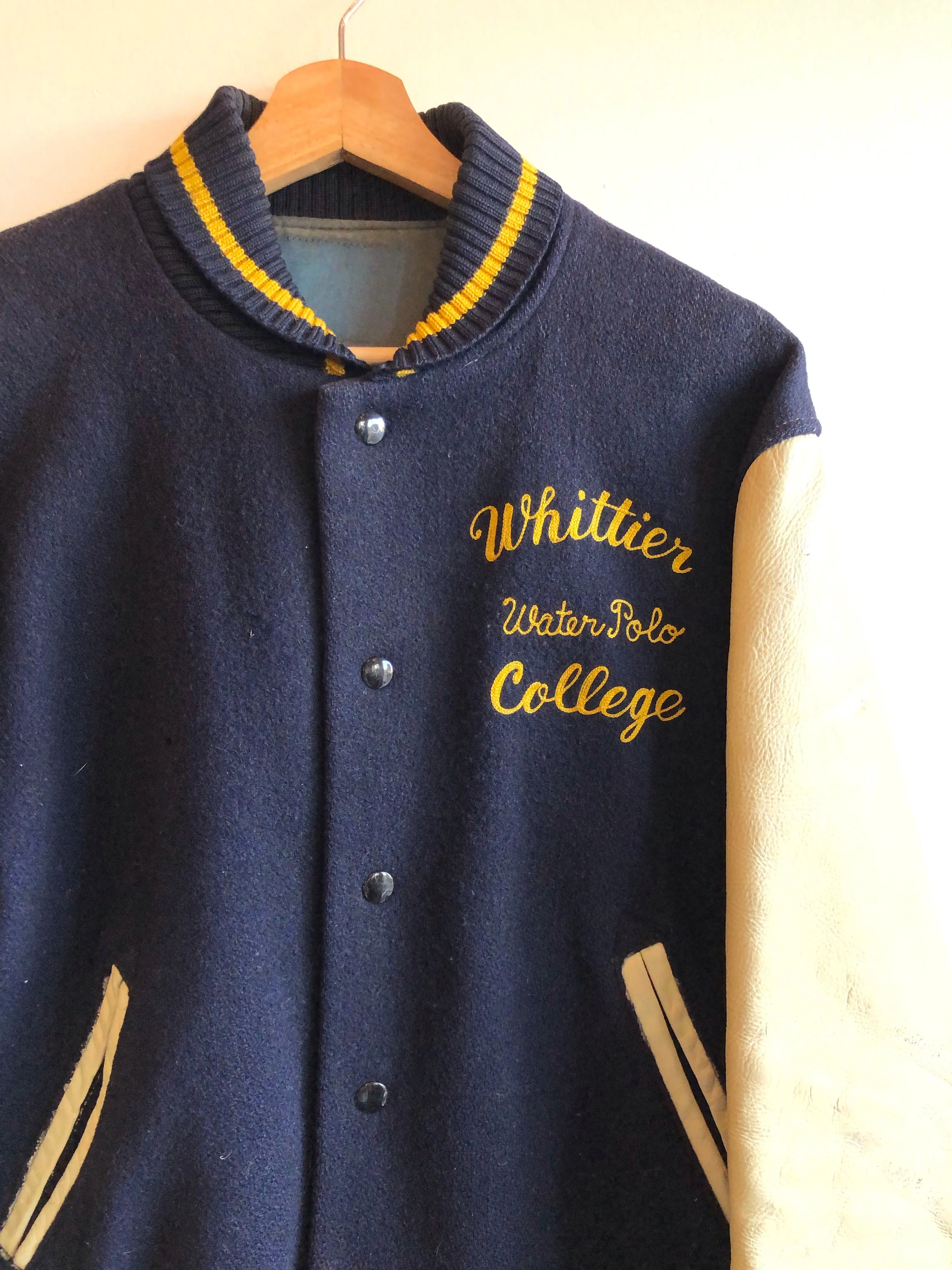 Vintage 1950s Whittier College Letterman Jacket