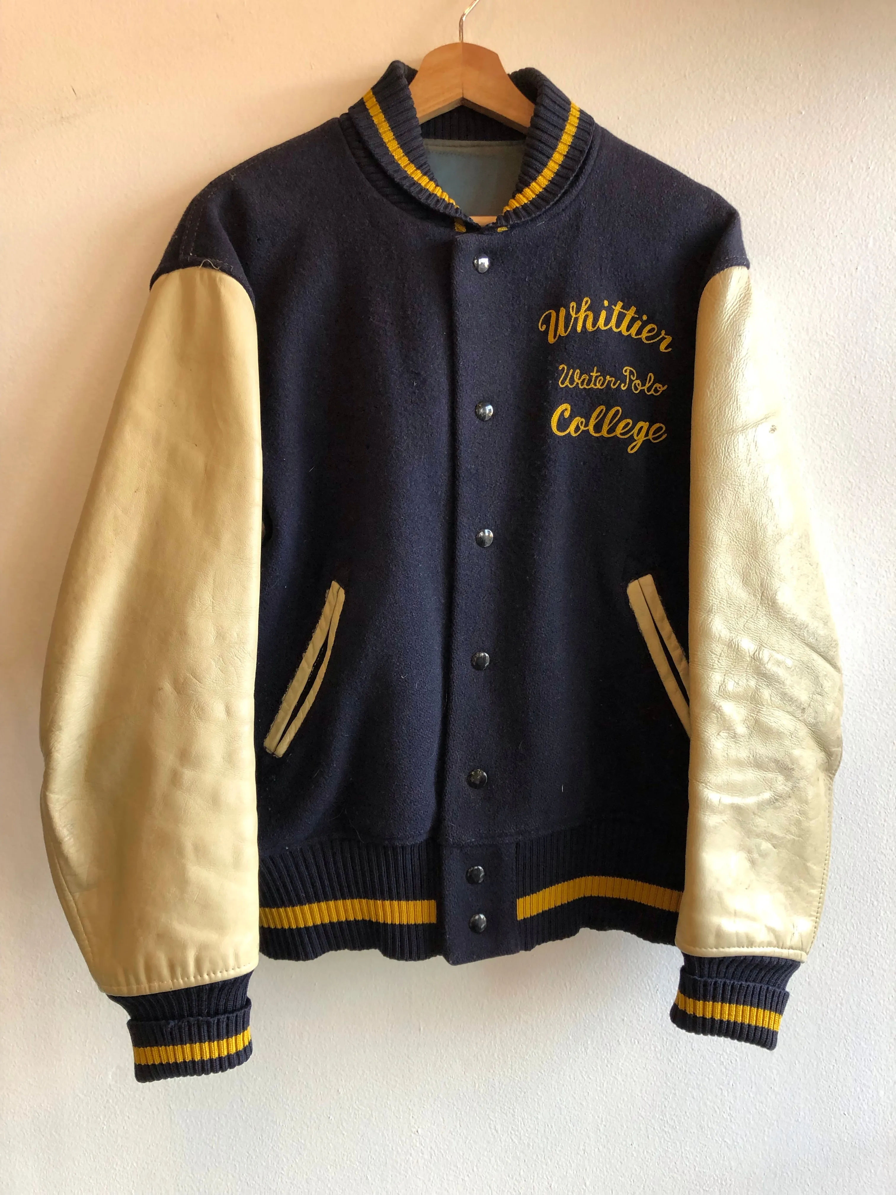 Vintage 1950s Whittier College Letterman Jacket