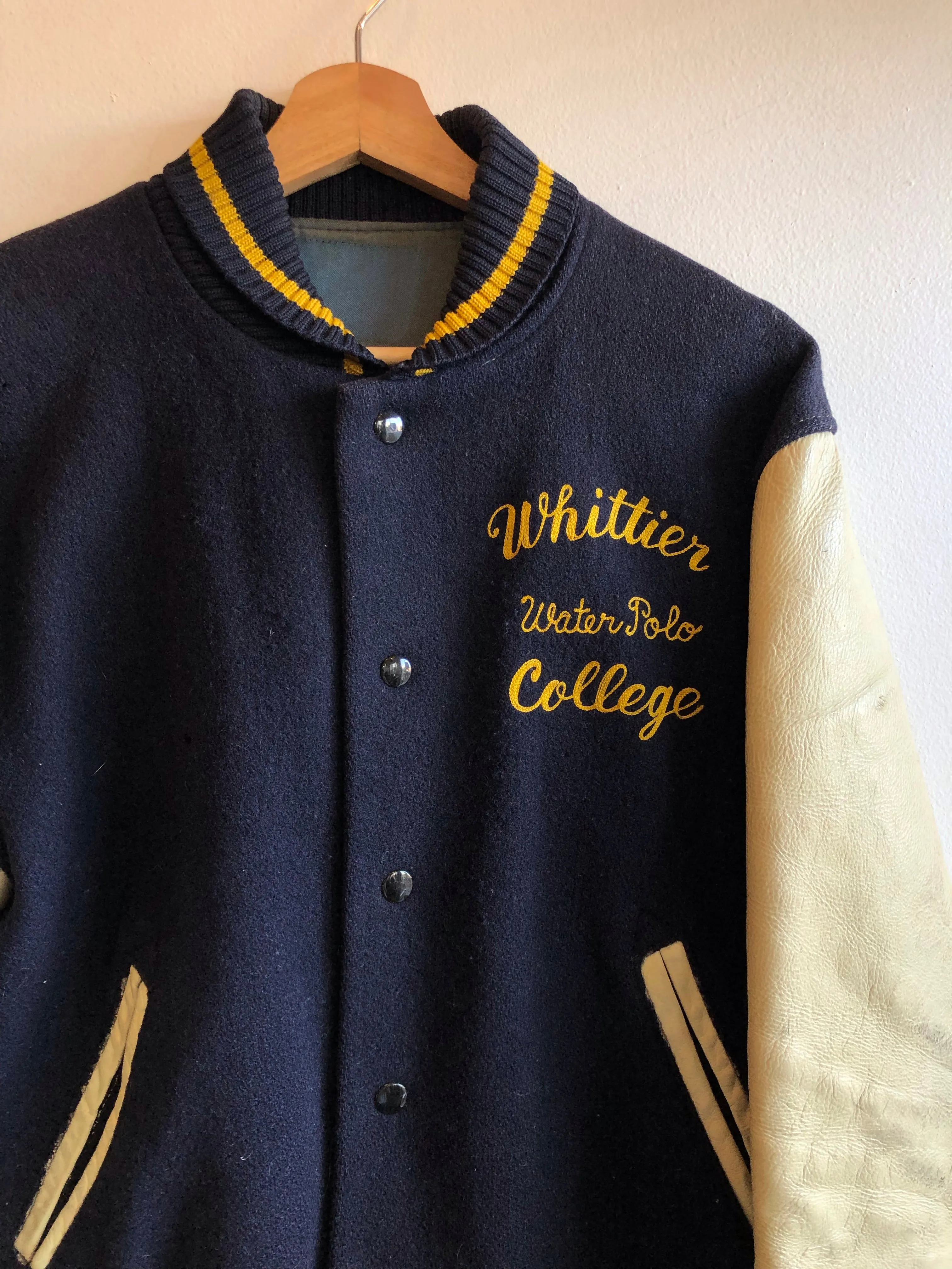 Vintage 1950s Whittier College Letterman Jacket