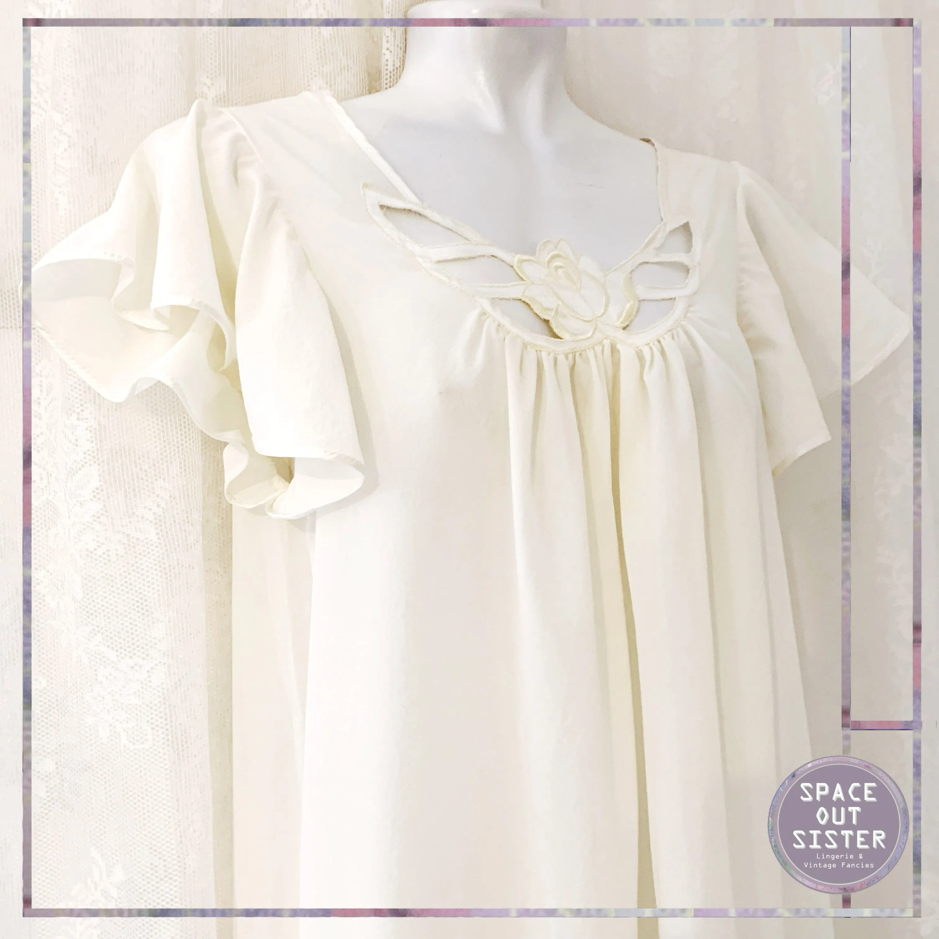 Vintage 1980s French Nouvelles Nightdress