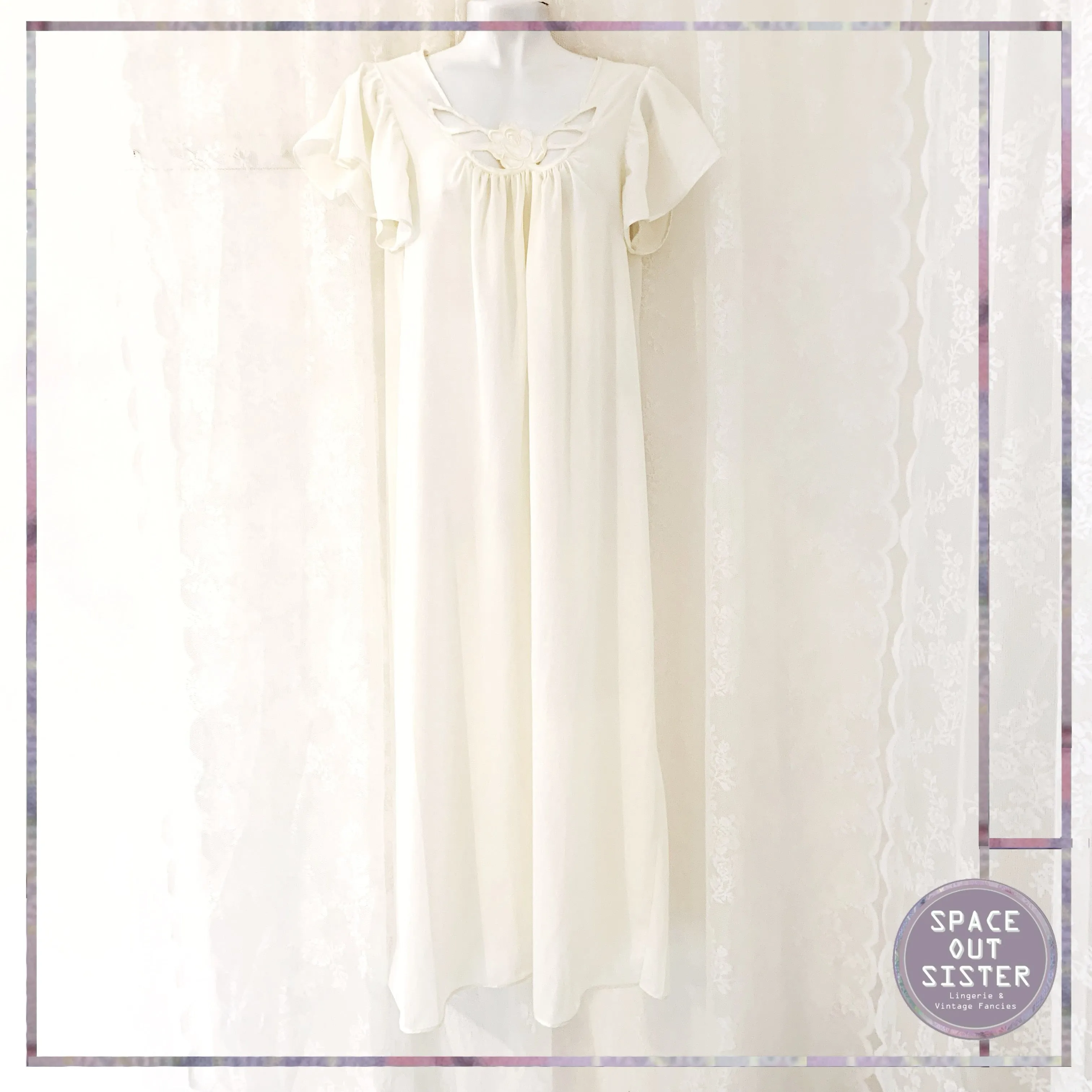 Vintage 1980s French Nouvelles Nightdress