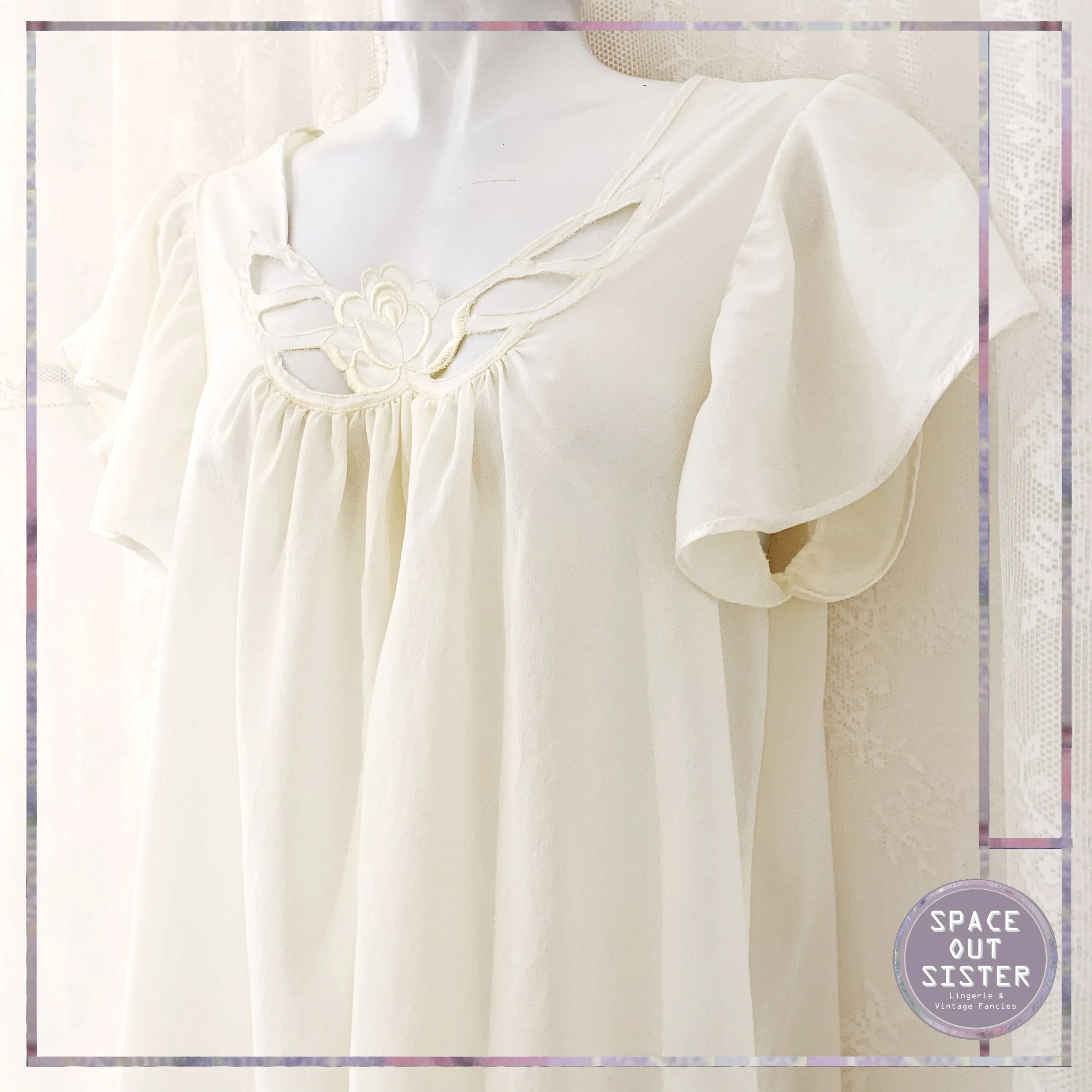 Vintage 1980s French Nouvelles Nightdress