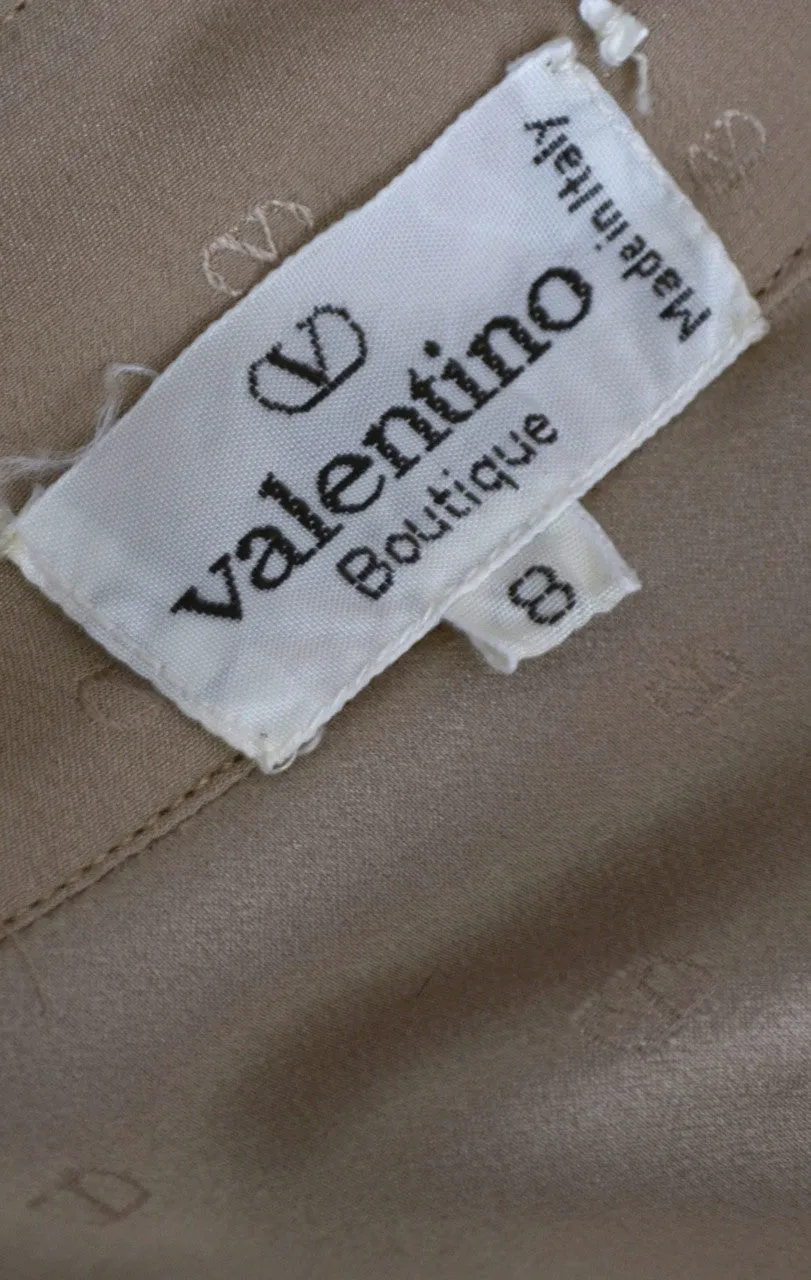 Vintage Valentino Silk blouse with V logo print
