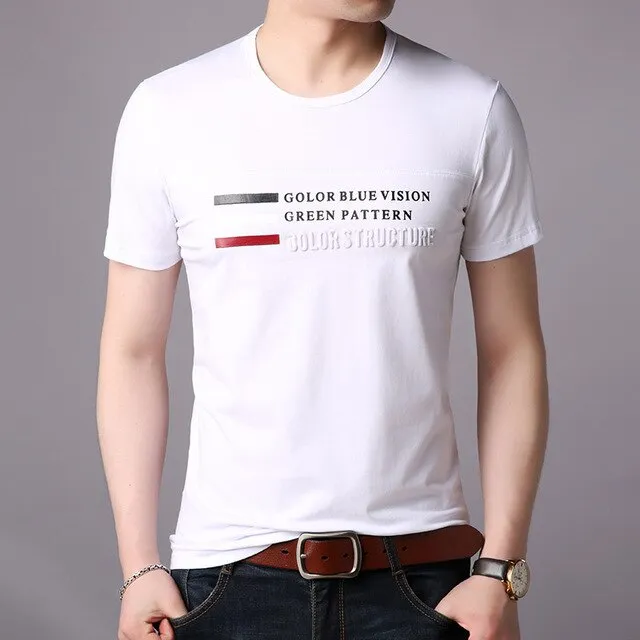 West Louis O-Neck Streetwear Summer Cotton Tshirt