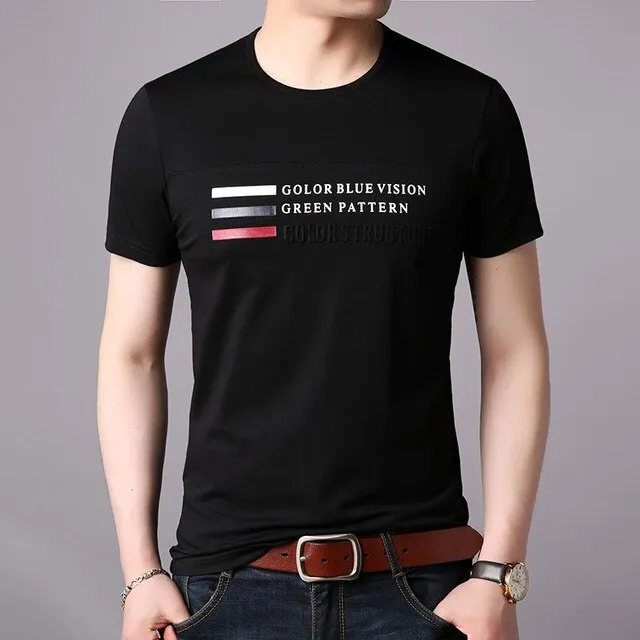 West Louis O-Neck Streetwear Summer Cotton Tshirt