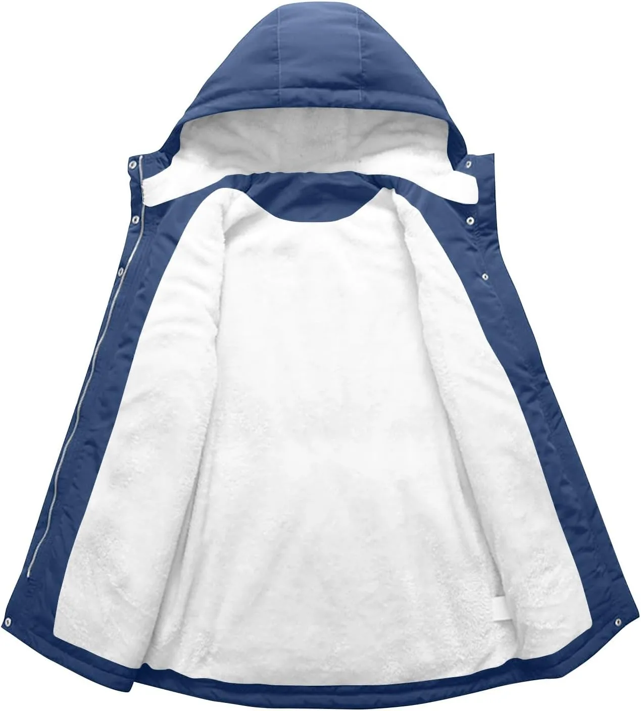 Winter Coats for Women 2024 Trendy Plus Size Warm Sherpa Fleece Lined Jackets Fleece Hooded Parka Peacoat Outerwear