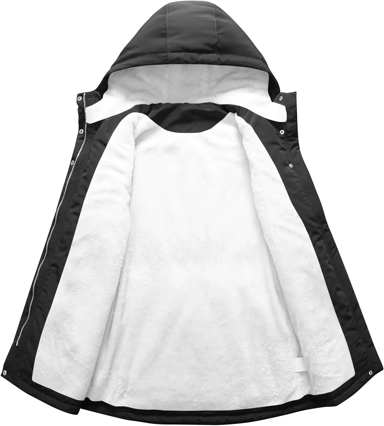 Winter Coats for Women 2024 Trendy Plus Size Warm Sherpa Fleece Lined Jackets Fleece Hooded Parka Peacoat Outerwear