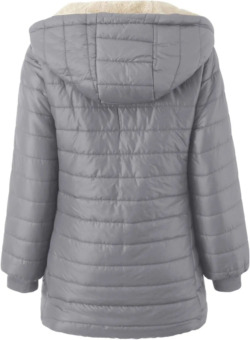 Winter Coats for Women Fashion Casual Coat Cotton Jacket Short Padded Loose Hooded Cotton Jacket