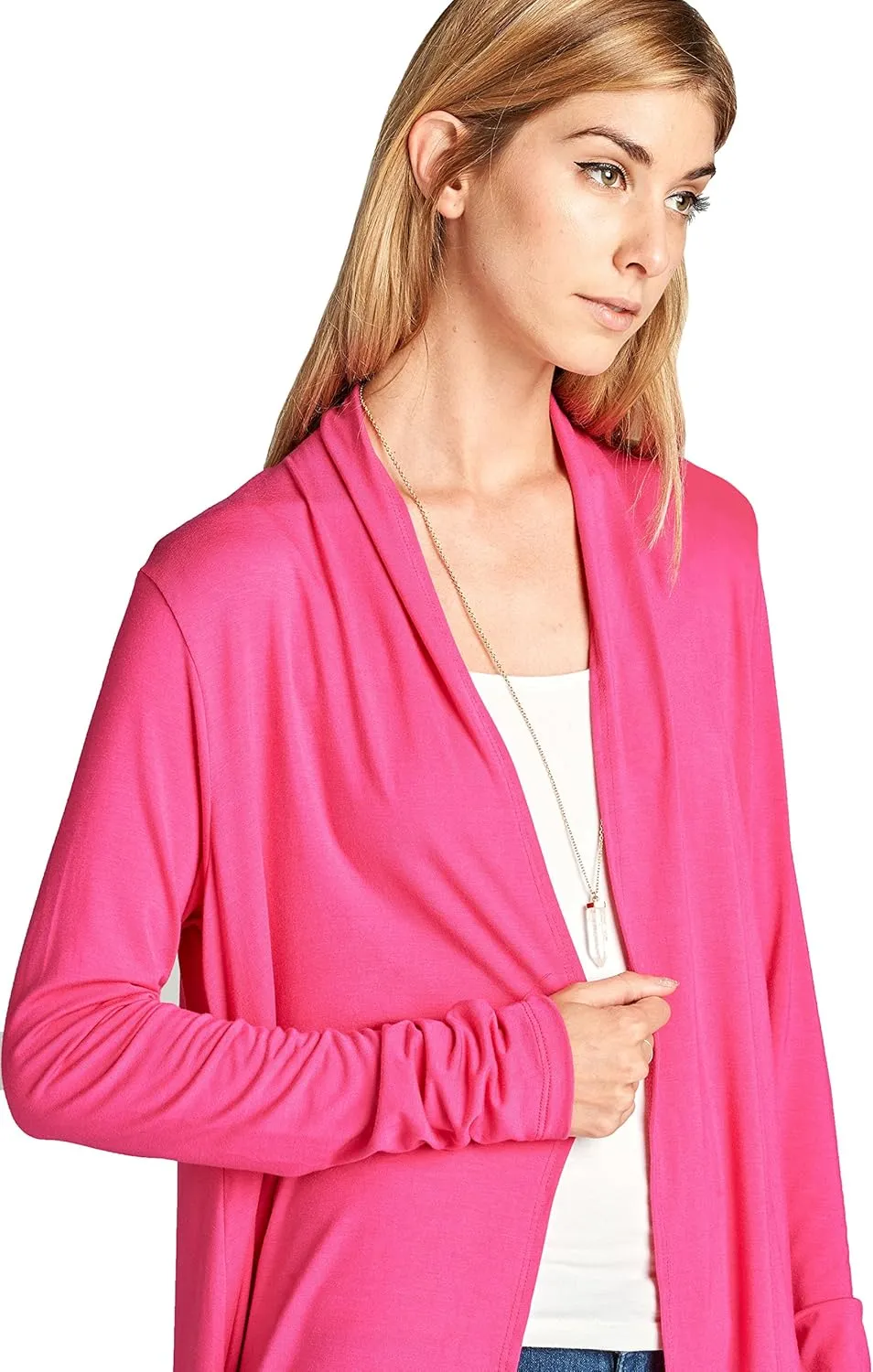 Women Long Duster Maxi Softest Open Front Casual Flowy Viscose Made from Bamboo Cardigan