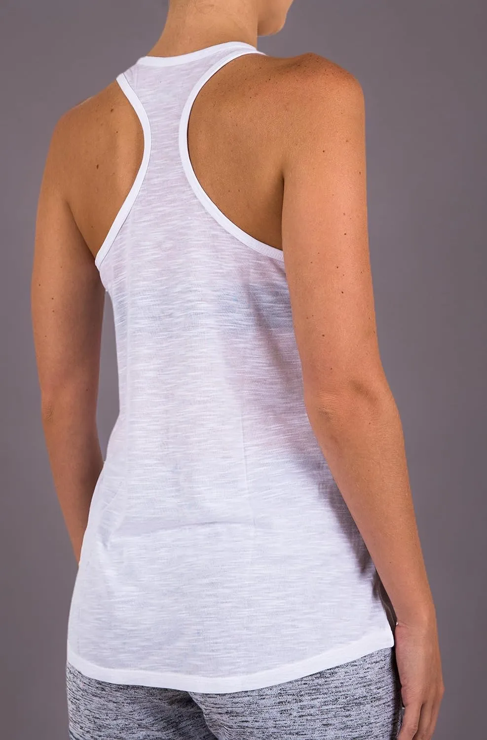 Women's 5 Pack Everyday Flowy Burnout Racer Back Active Workout Tank Tops