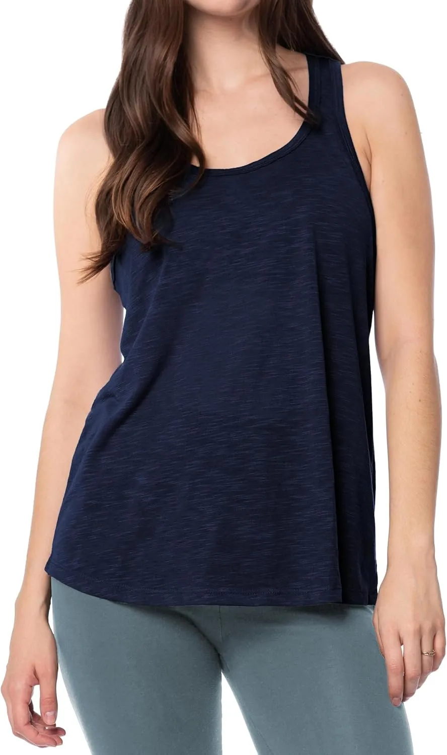 Women's 5 Pack Everyday Flowy Burnout Racer Back Active Workout Tank Tops