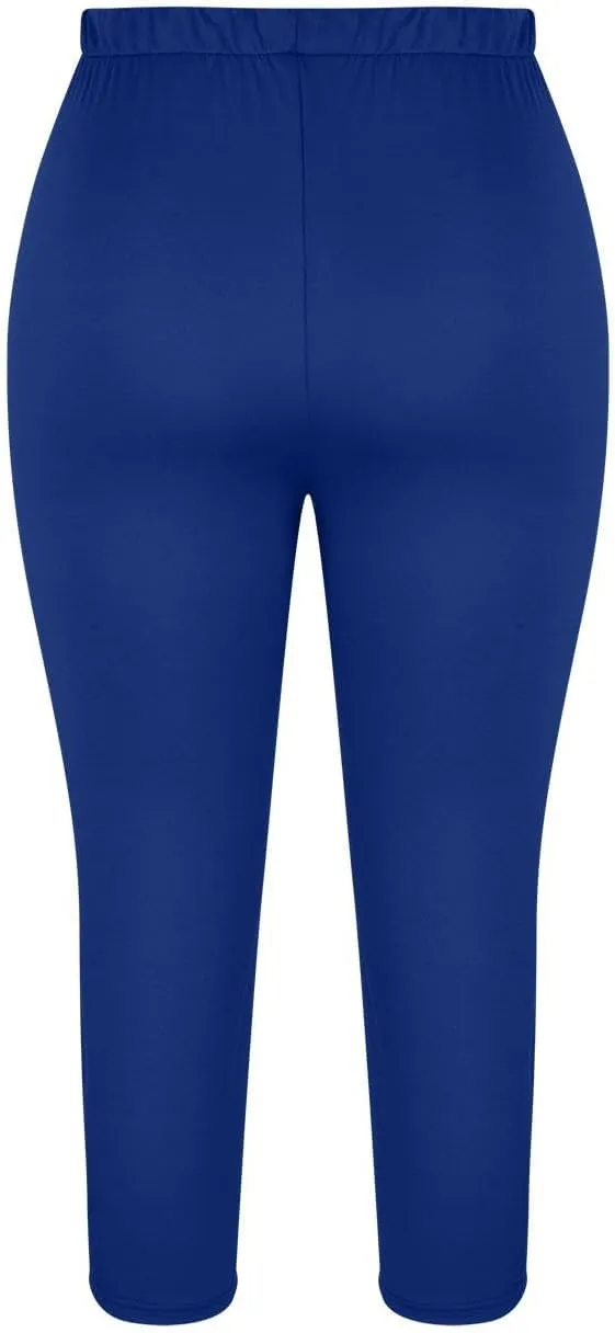 Women's Bottoms Athletic Workout Elastic Sweatpants Leggings High Waisted Casual Trousers Summer 3/4 Length Pants