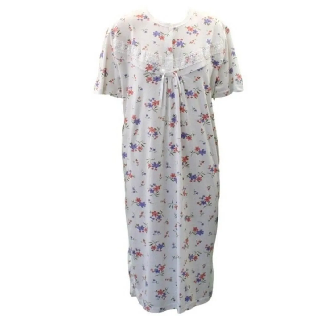 Women's Cotton Short Sleeve Nightie - Elly