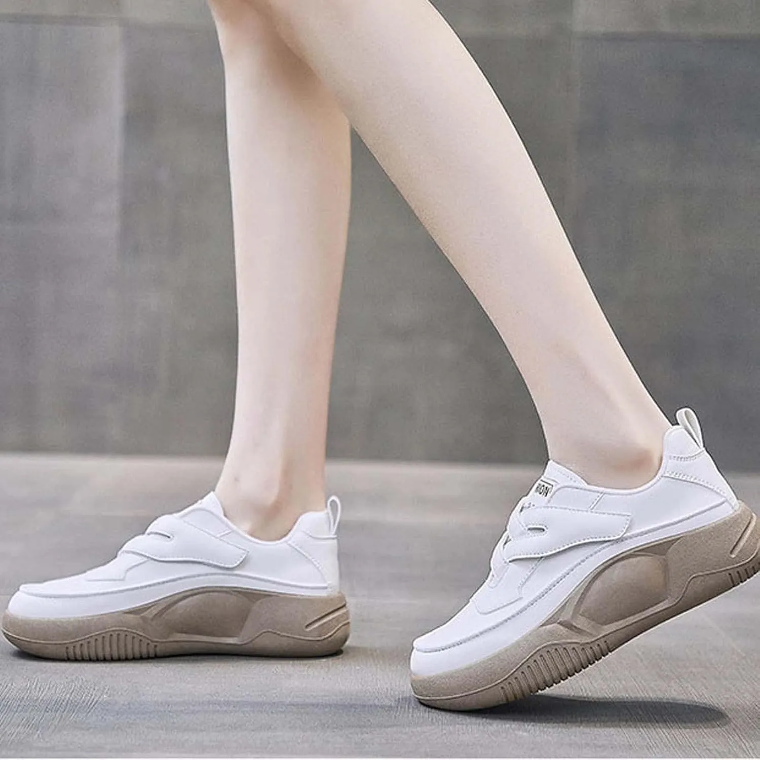 Women's Fashion Sneakers Casual Color Block Lace up Shoes Platform Tennis Walking Skateboard Shoe Non Slip Comfy Footwear