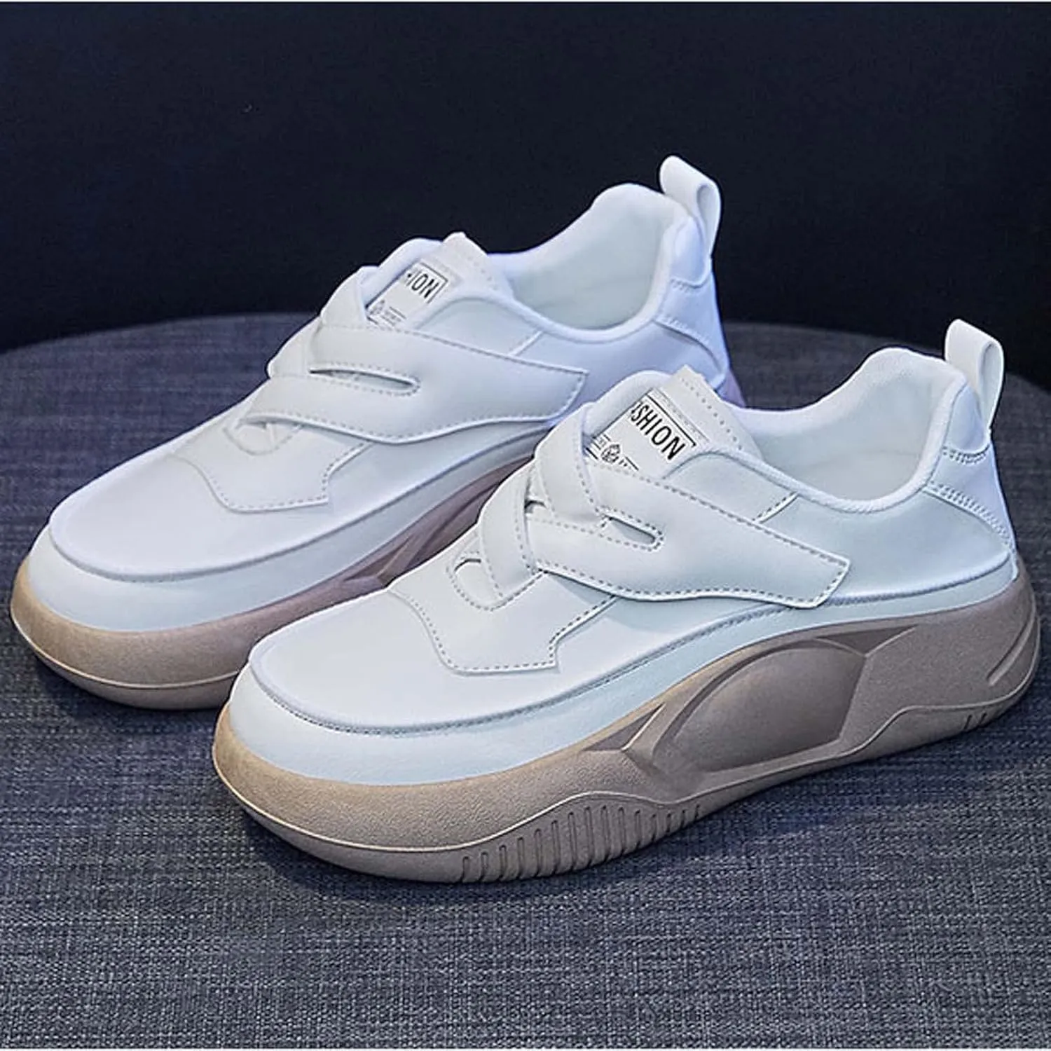 Women's Fashion Sneakers Casual Color Block Lace up Shoes Platform Tennis Walking Skateboard Shoe Non Slip Comfy Footwear