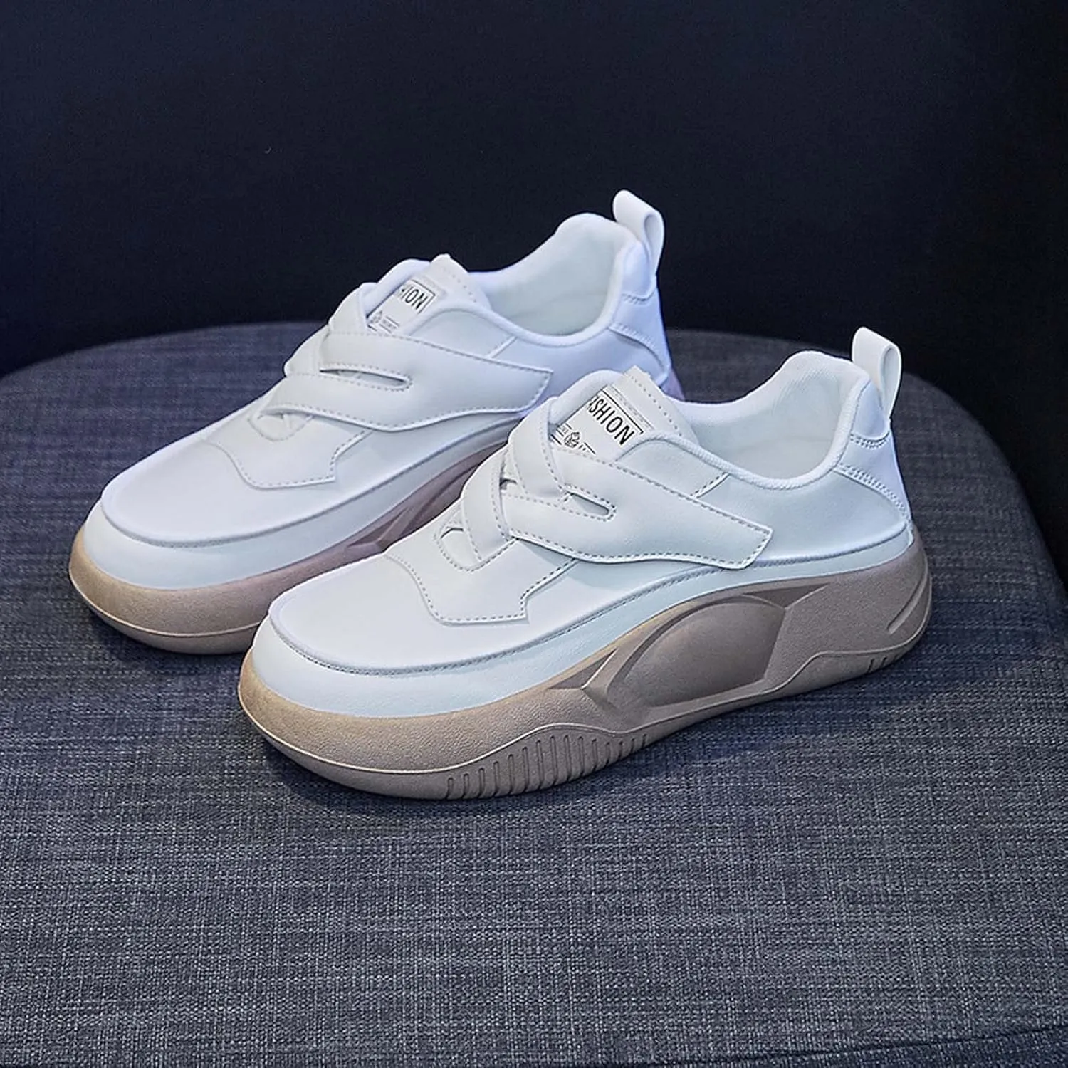 Women's Fashion Sneakers Casual Color Block Lace up Shoes Platform Tennis Walking Skateboard Shoe Non Slip Comfy Footwear