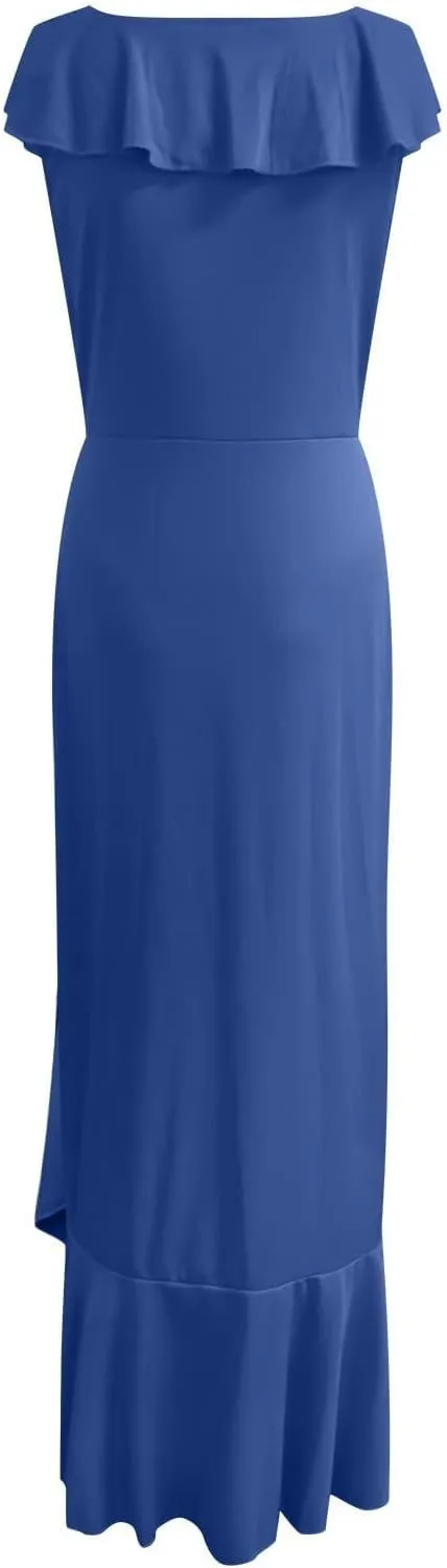 Women's Floral Ruffle V-Neck Blouse Elegant Long Sleeve Casual Top for Work Or Everyday Wear,