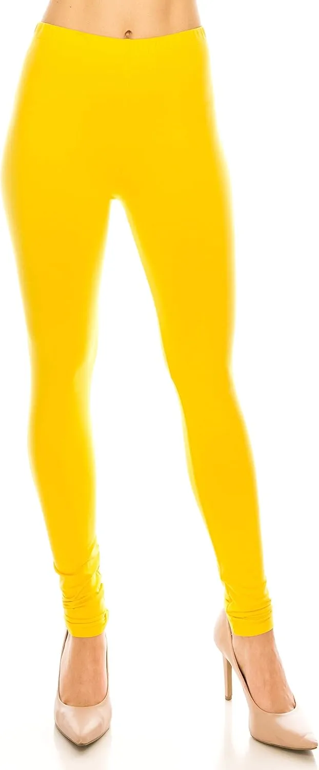 Womens High Waist Workout Leggings - Casual Stretch Lightweight Comfort Sports Yoga Running Athletic Lounge Pants