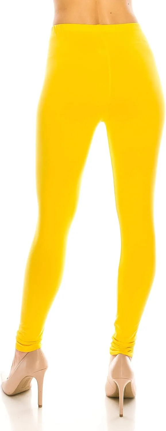 Womens High Waist Workout Leggings - Casual Stretch Lightweight Comfort Sports Yoga Running Athletic Lounge Pants