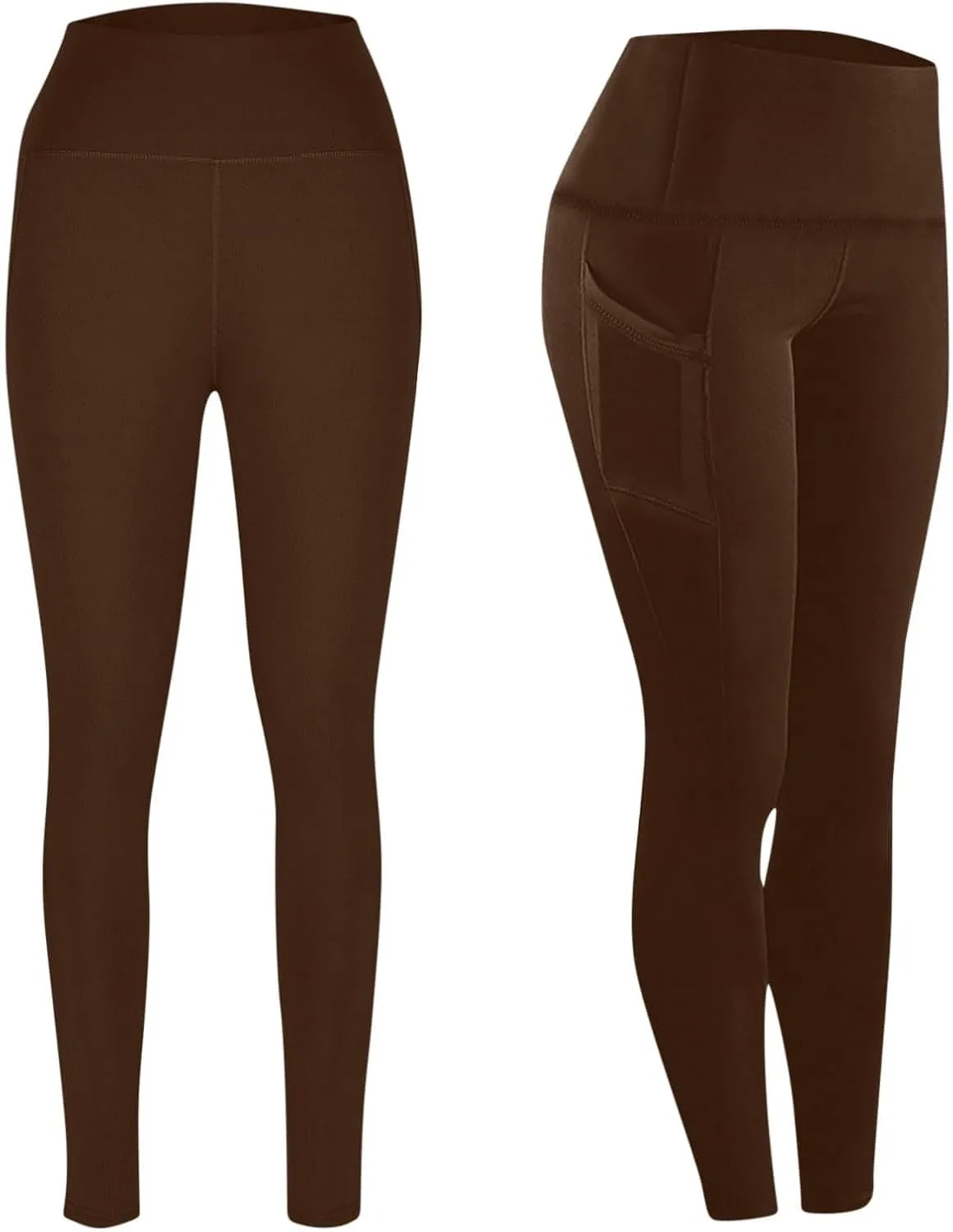 Womens High Waisted Quick Dry Leggings with Pockets Tummy Control Buttery Soft Yoga Trousers Sweat-Absorb Butt Lift Tights