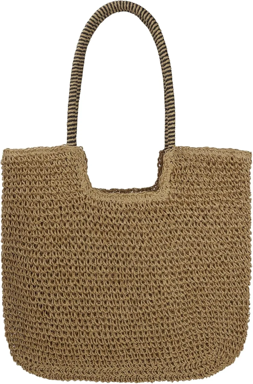 Womens Large Straw Beach Bag Handmade Woven Shoulder Bags Hobo Tote Handbag Purse for Summer