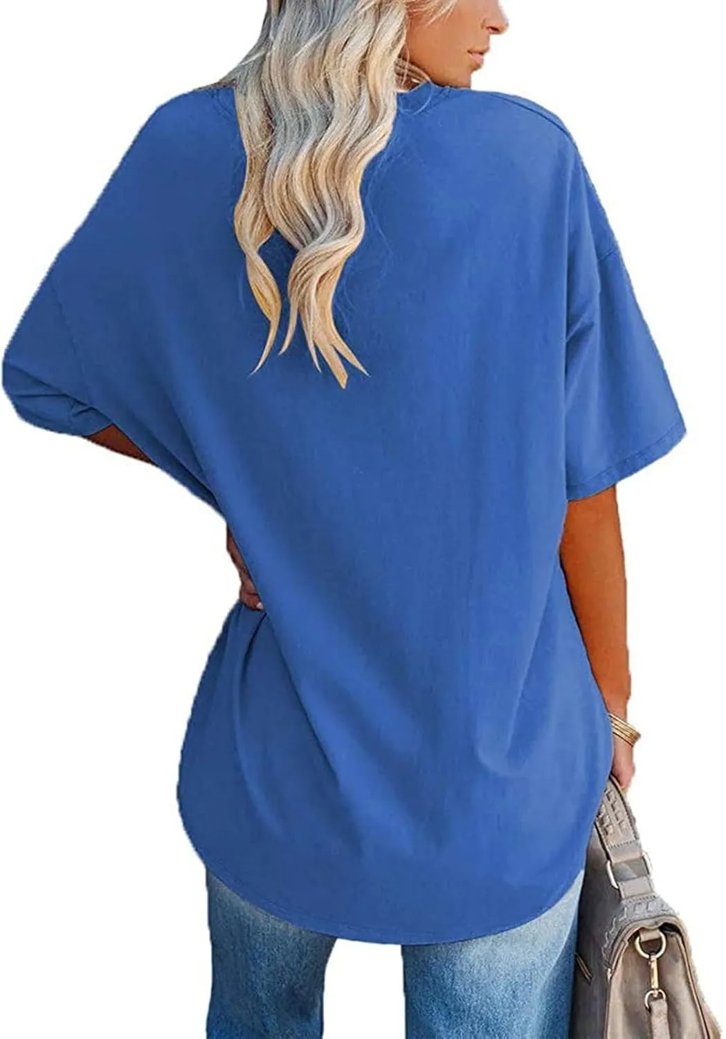 Women's Oversized T-Shirt Summer Casual Tops Short Sleeve Loose fit Tunic Basic Tees