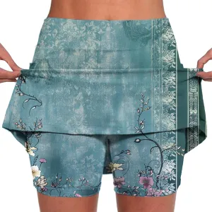 Women's Skirt Shorts Sports Skinny Solid Thigh High Casual Layered Shorts Everyday Wear Casual Summer Skirt Pants