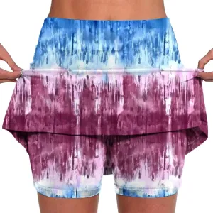 Women's Skirt Shorts Sports Skinny Solid Thigh High Casual Layered Shorts Everyday Wear Casual Summer Skirt Pants