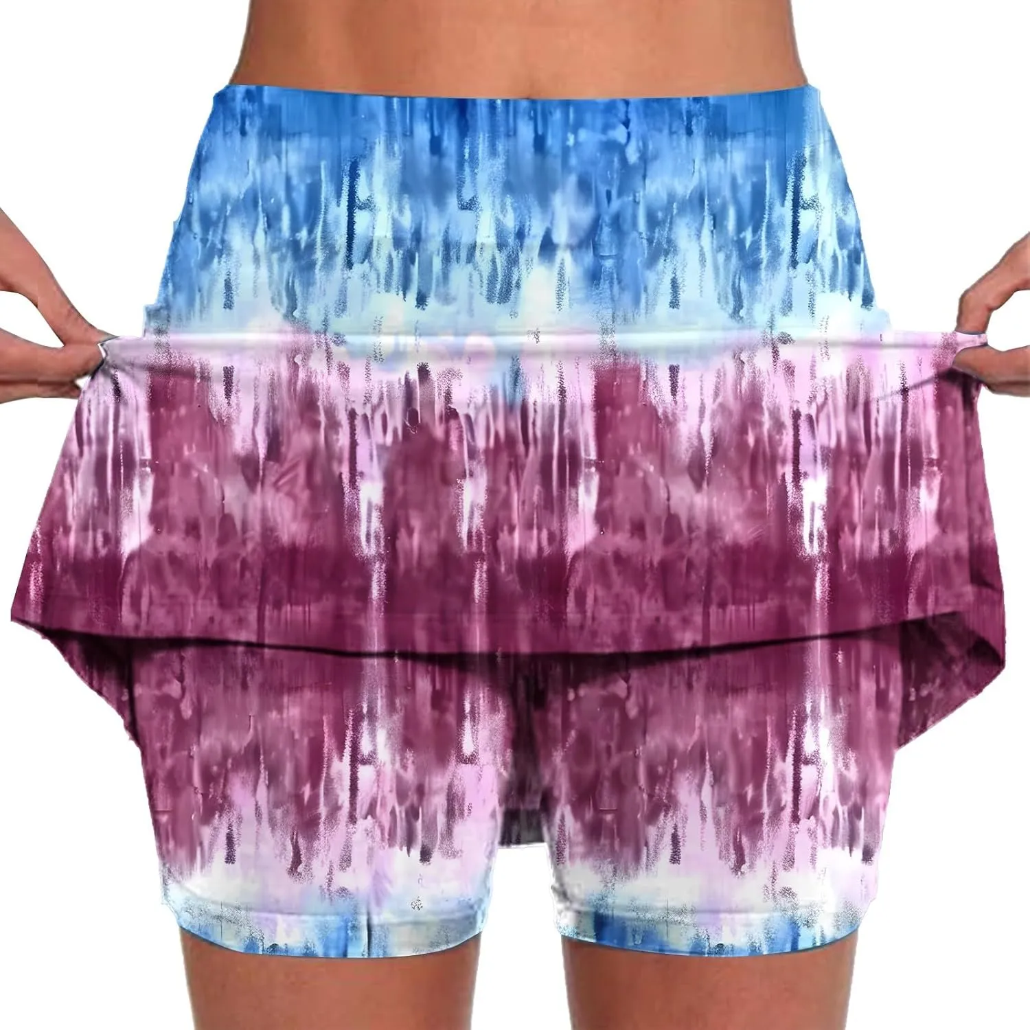 Women's Skirt Shorts Sports Skinny Solid Thigh High Casual Layered Shorts Everyday Wear Casual Summer Skirt Pants