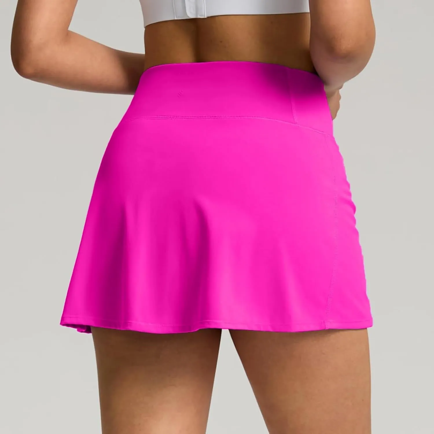 Women's Skorts Baggy Double Layered High Waisted Wide Leg Baggy Shorts Lightweight Comfort Casual Outfits with Pockets