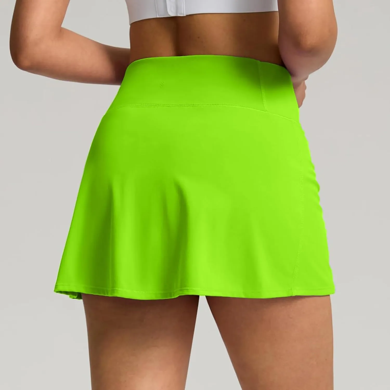 Women's Skorts Baggy Double Layered High Waisted Wide Leg Baggy Shorts Lightweight Comfort Casual Outfits with Pockets